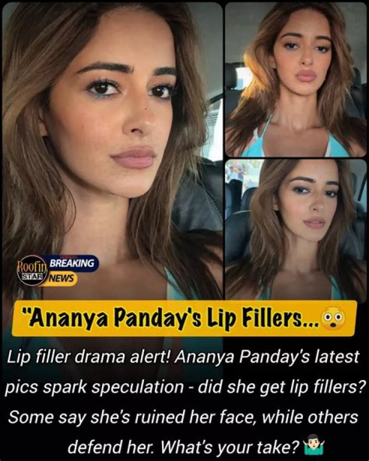 All About Alanna Panday's Lip Filler Journey