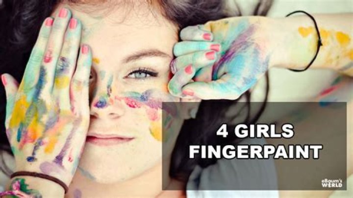 Colorful Creations: The Joy of 4 Girls Finger Paint