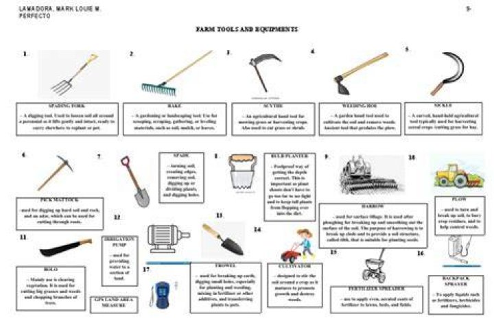 Exploring Essential Farm Tools and Equipment: Pictures and Names