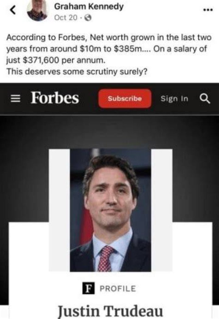 Justin Trudeau Net Worth According to Forbes: A Comprehensive Overview