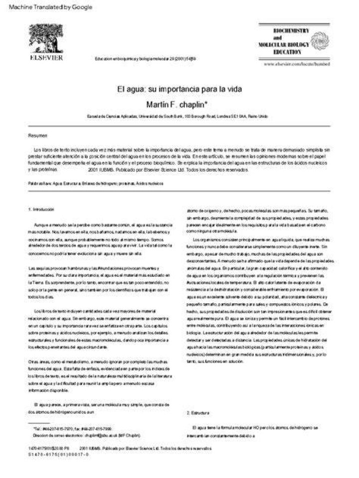 Quiero Agua: The Essence of Life and Its Importance