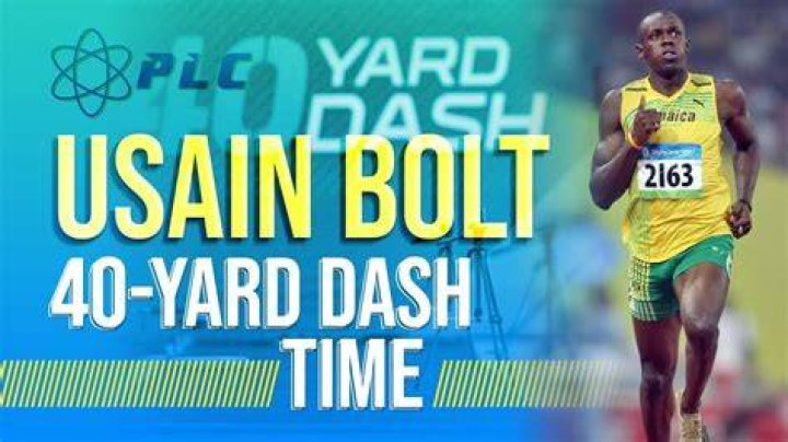 Unbelievable: Usain Bolt's 40-Yard Dash Time Revealed!